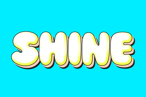 Comic Cartoon Shine Text Effect