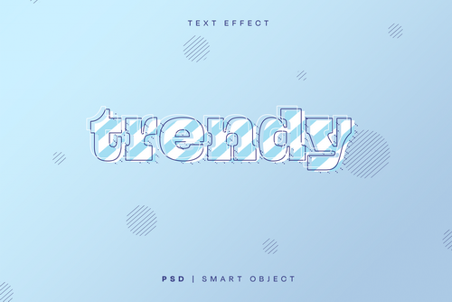 Trendy Text Effect Mockup