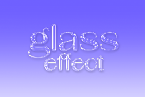 Glass Text Effect