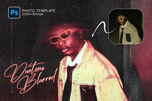 Spin Blurred Photo Template