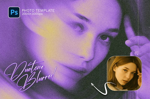 Duotone Blurred Photo Template