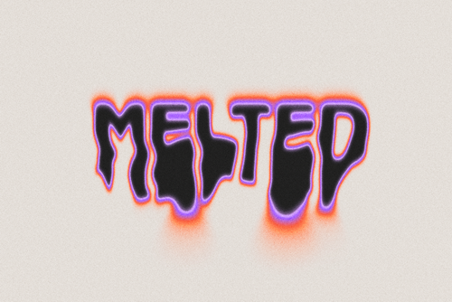 Melting Text Effect