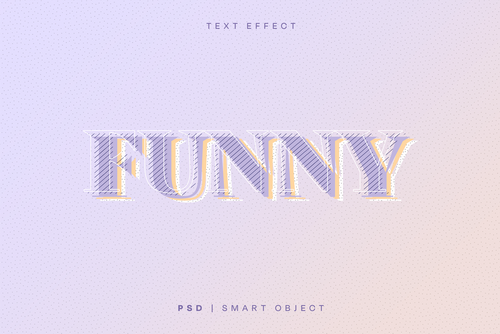Funny Text Effect Mockup