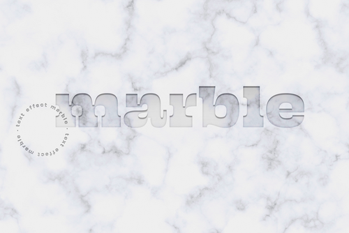 Engraved Marble Text Effect Mockup