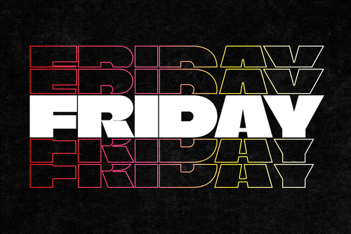 Stacked Outlined Text Effect