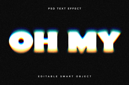 Dissolving Text Effect Mockup