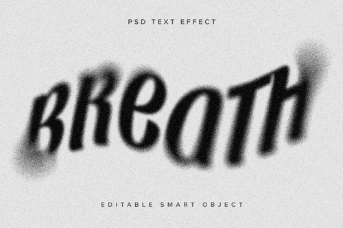 Grunge Dissolving Text Effect Mockup