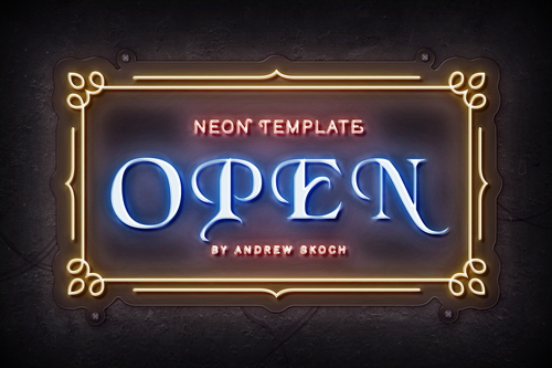 Neon Logo Mockups
