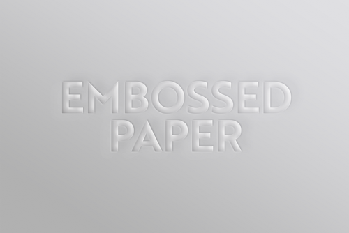 Embossed Paper Text Effect