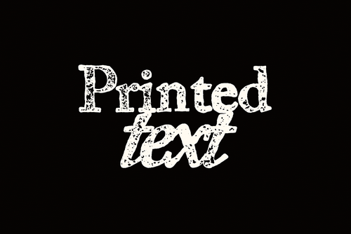 Printed Text Effect Mockup
