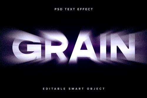 Dissolving Grain Text Effect Mockup