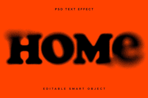 Dissolving Text Effect Mockup