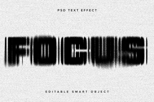 Dissolving Text Effect Mockup
