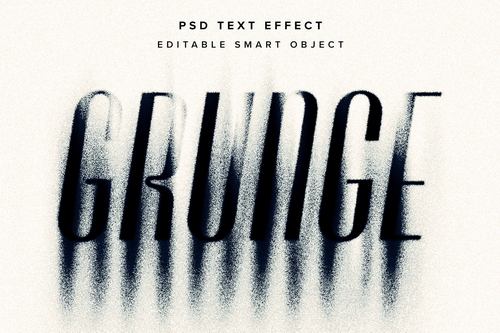 Dissolving Grain Text Effect Mockup