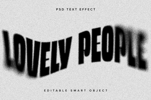 Dissolving Text Effect Mockup