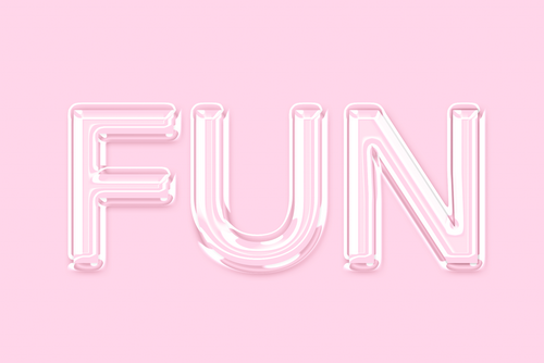 Glass Text Effect