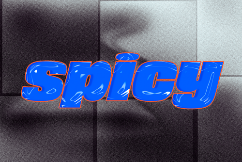 Outlined Bold Plastic Text Effect