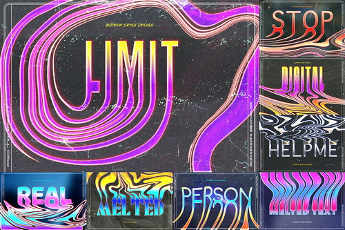 Liquid Melted Text Effects vol 3
