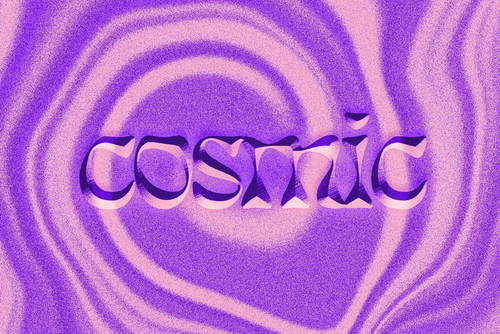 Cosmic Text Effect