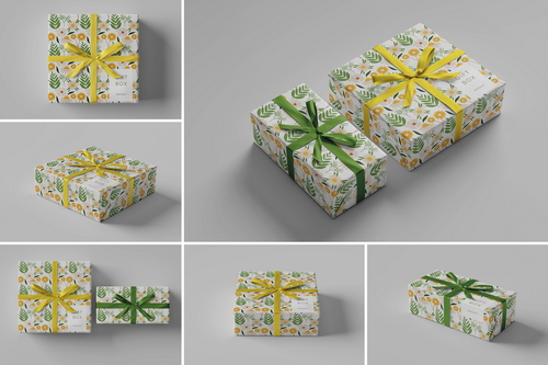 Gift Box Mockup