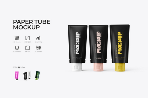 Cosmetic Tube PSD Mockup