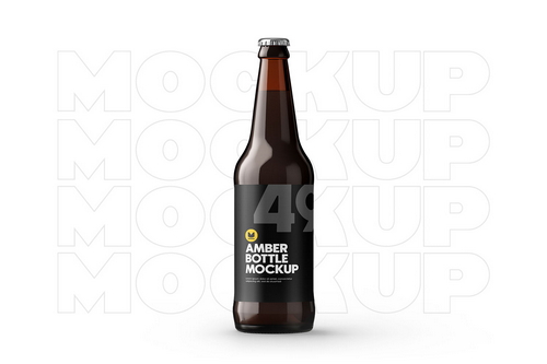 Amber Juice Glass PSD Mockup