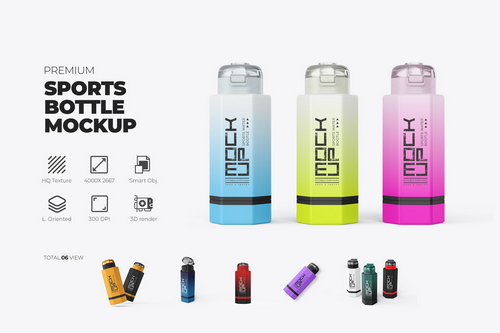Sports Bottle Mockup