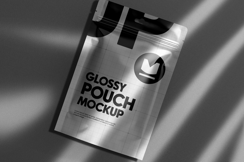 Plastic Foil Pouch Packaging Mockup