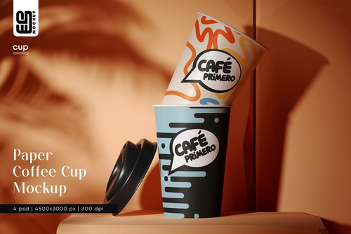 Paper Coffee Cup Mockup