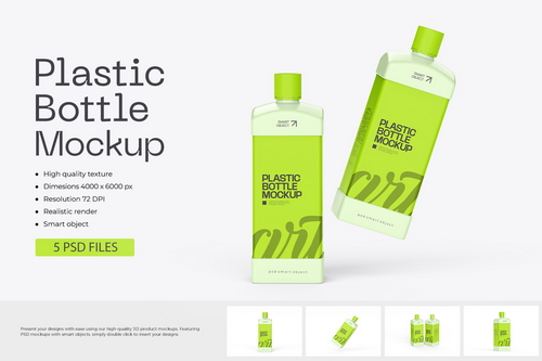 Plastic Bottle Mockup