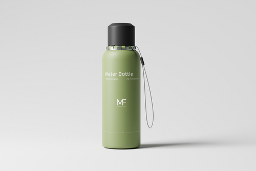 Reusable Plastic Water Bottle Mockups