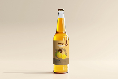 Glass Beverage Bottle Mockups