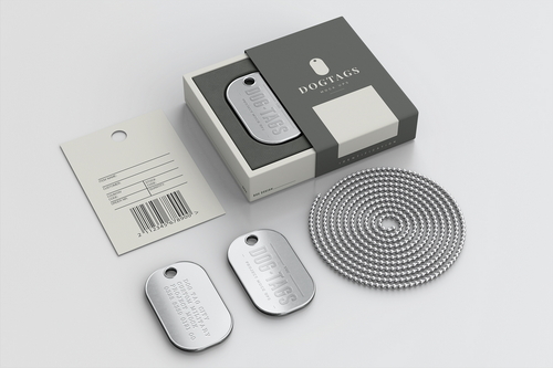 Dog Tags mock up
