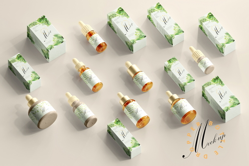 120+ Dropper Bottle Mock-up Bundle