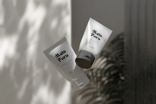 Elegant Cosmetic Tube Mockup Design
