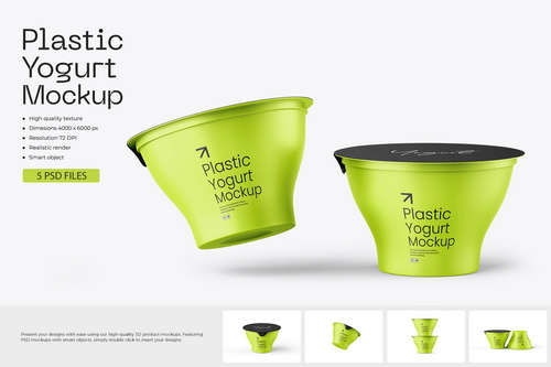 Yogurt Cup Mockup