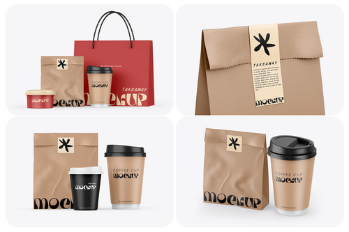 Takeaway Packaging Mockups Set