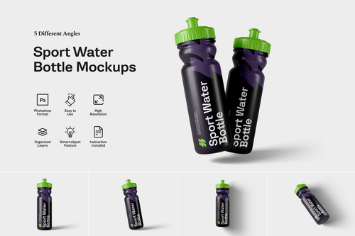 Sport Water Bottle Mockups