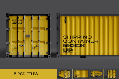 Shipping Container Mockup