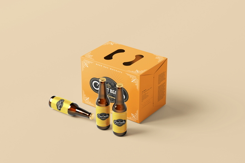 Beer Bottle Box / Carrying Case Mockups
