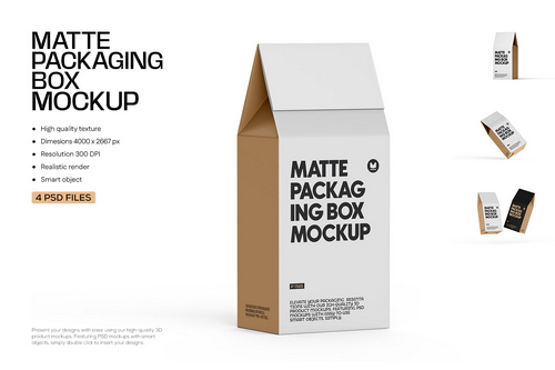 Matte Paper Bag Mockup