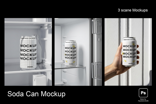 soda can mockup