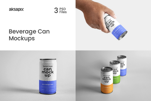 Beverage Can Mockup