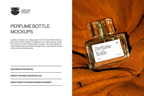 Perfume Bottle Mockup Bundle