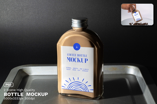 Coffee Bottle Mockup