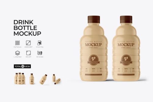 Drink Bottle PSD Mockup