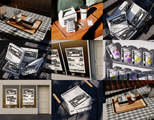 Fasfood, Pizza & Burger Mockup