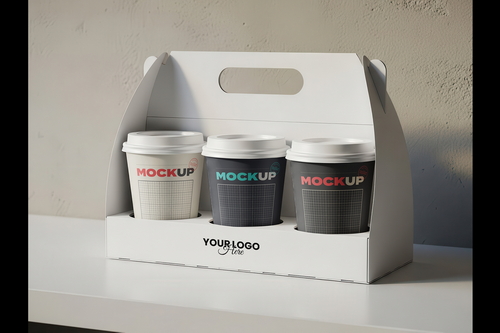 Set of Takeaway Cups Mockups