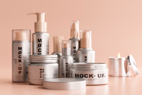 Aluminum Cosmetic Mockup Bundle