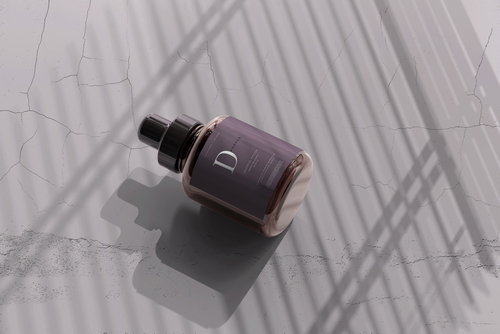 Amber Glass Dropper Bottle Mockup